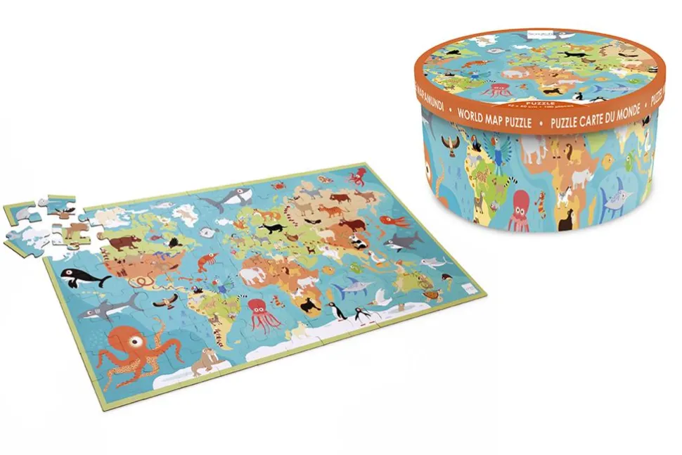 Puzzle Boden - Tiere Der Welt, 100 Teile
