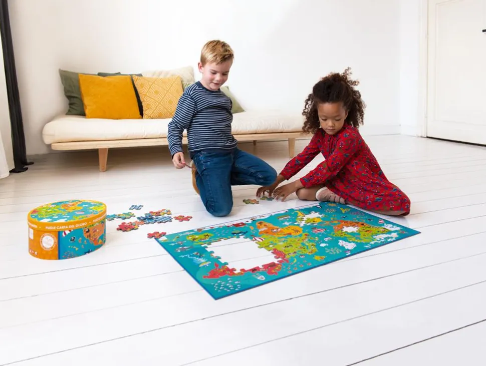 Puzzle Boden - Weltkarte, 150 Teile