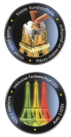 Puzzle 3D - Mit Led Licht, 216 Teile