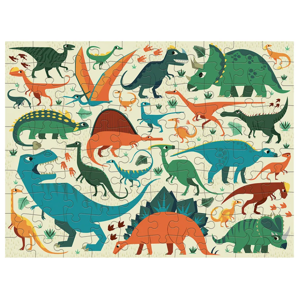 Puzzle Dinoausgrabung - Zweiseitig, 100 Teile