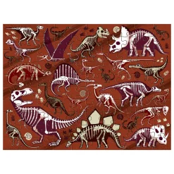 Puzzle Dinoausgrabung - Zweiseitig, 100 Teile