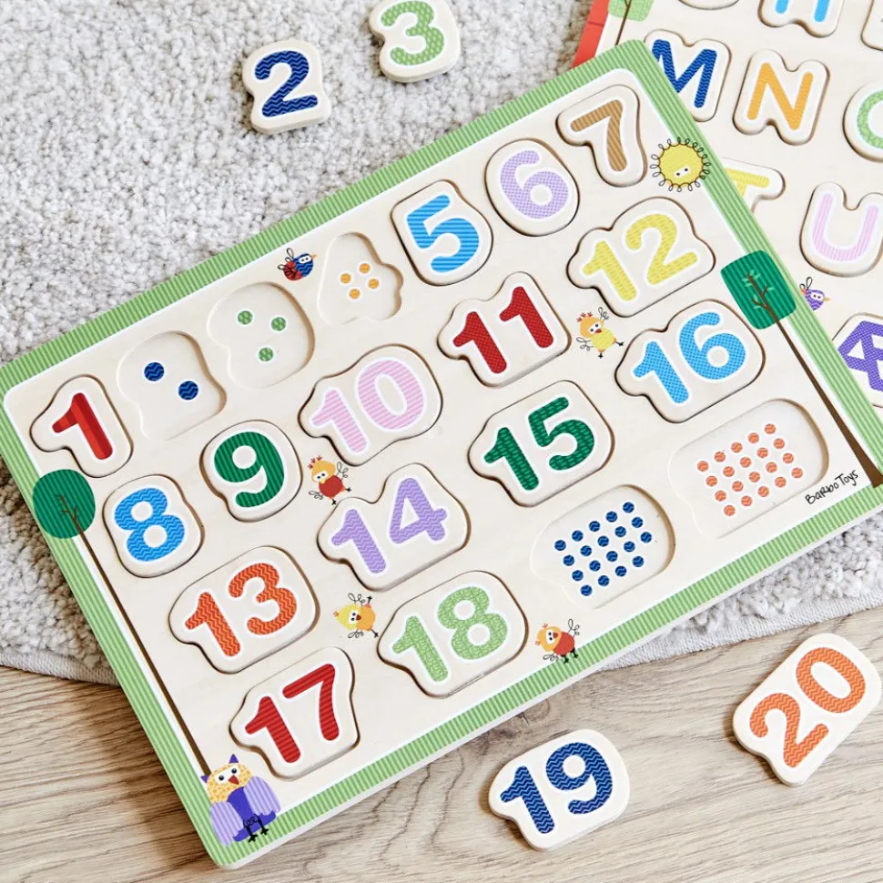 Puzzle Holz - Zahlen 1-20