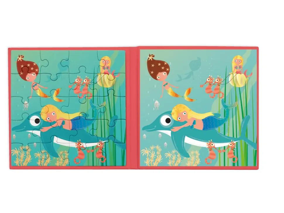 Puzzle Im Buch - Magnetisch, Meerjungfrauen