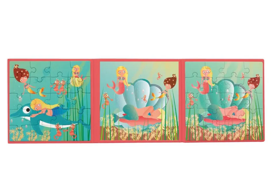 Puzzle Im Buch - Magnetisch, Meerjungfrauen