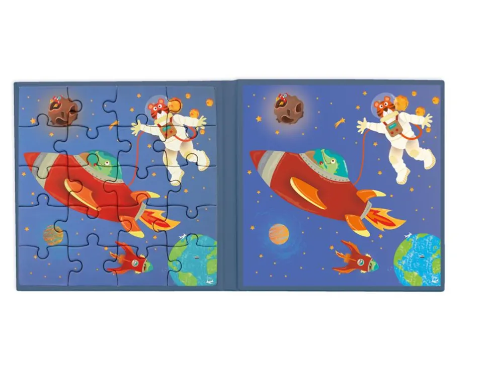 Puzzle Im Buch - Magnetisch, Weltraum