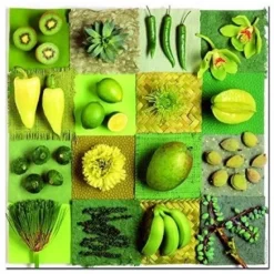 Puzzle M. 3 X 500 Teilen - Obst & Blumen