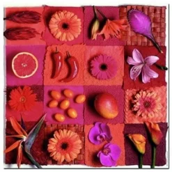 Puzzle M. 3 X 500 Teilen - Obst & Blumen