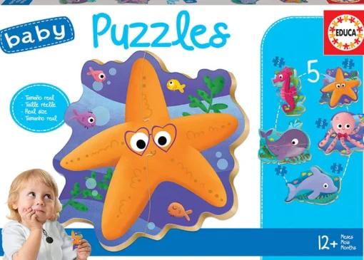 Puzzle M. Meerestieren - Ab 1 Jahr