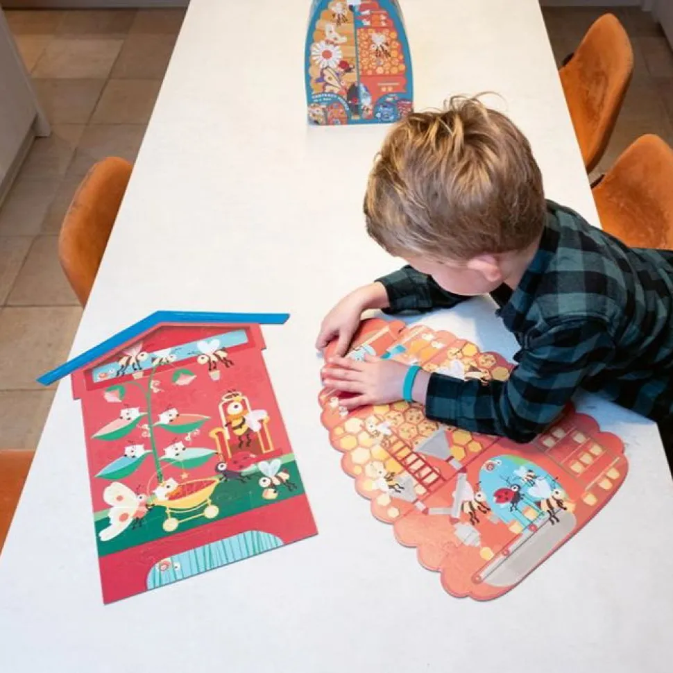 Puzzle, Zweiseitig - 2 X 20 Teile - Bienenkorb