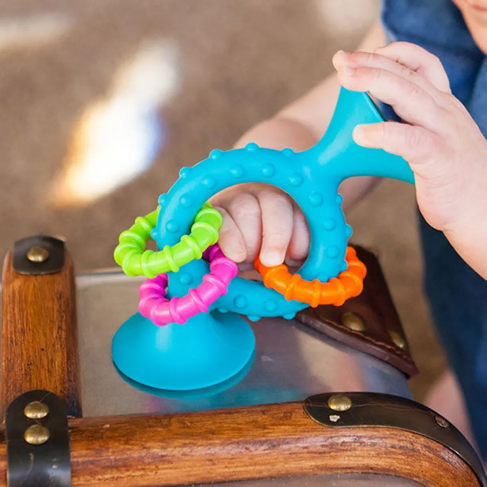 Rassel Mit Saugnapf - Turkis