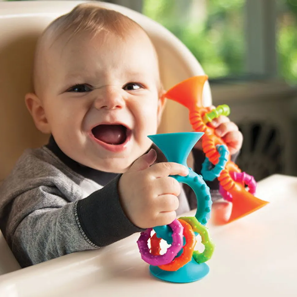 Rassel Mit Saugnapf - Turkis