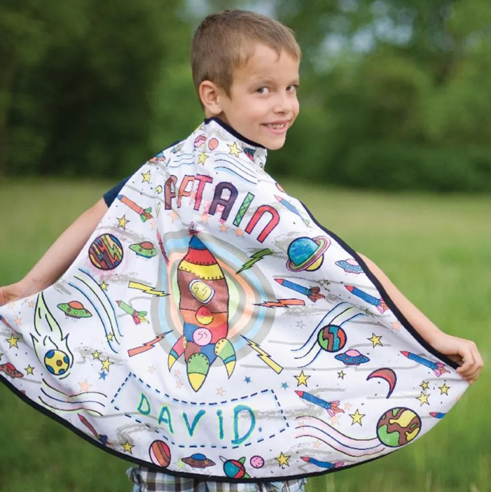 Raumfahrtcape Zum Anmalen