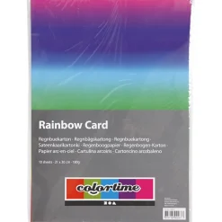 Regenbogenkarton A4, 10 Bogen