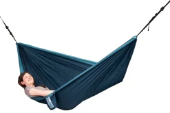 Reise-Hangematte Single - M. Aufhangeset - River