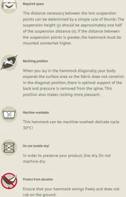 Reise-Hangematte Single - M. Aufhangeset - River