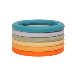 Ringe Aus Silikon - Naturfarben, 6 Stk.