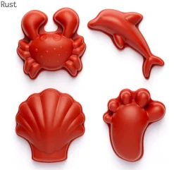 Sandformen Aus Silikon - Nordische Farben, 4 Stk.