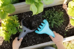 Sandspielzeug Schaufel Und Rechen - Grau / Blau