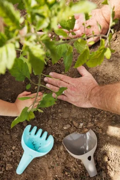 Sandspielzeug Schaufel Und Rechen - Grau / Blau