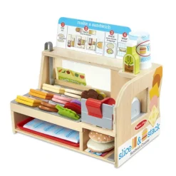 Sandwichladen Aus Holz - 56 Teile