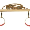 Schaukel - Trapez Aus Holz Mit Ringen