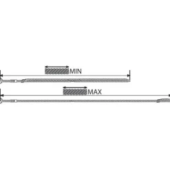 Schaukel Zubehör - Justierbares Seil 100 - 185 Cm