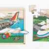 Schichten-Puzzle - Im Flugzeug