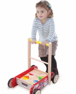 Schiebewagen Mit Bauklotzen Und Bremsfunktion