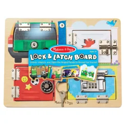 Schlossbrett Mit 4 Riesenschlossern