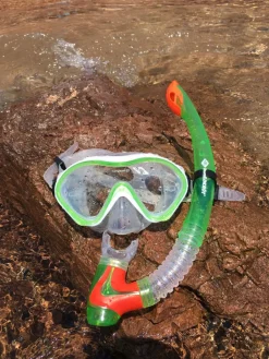 Schnorchelset - Flossen Und Taucherbrille 4-12 J.