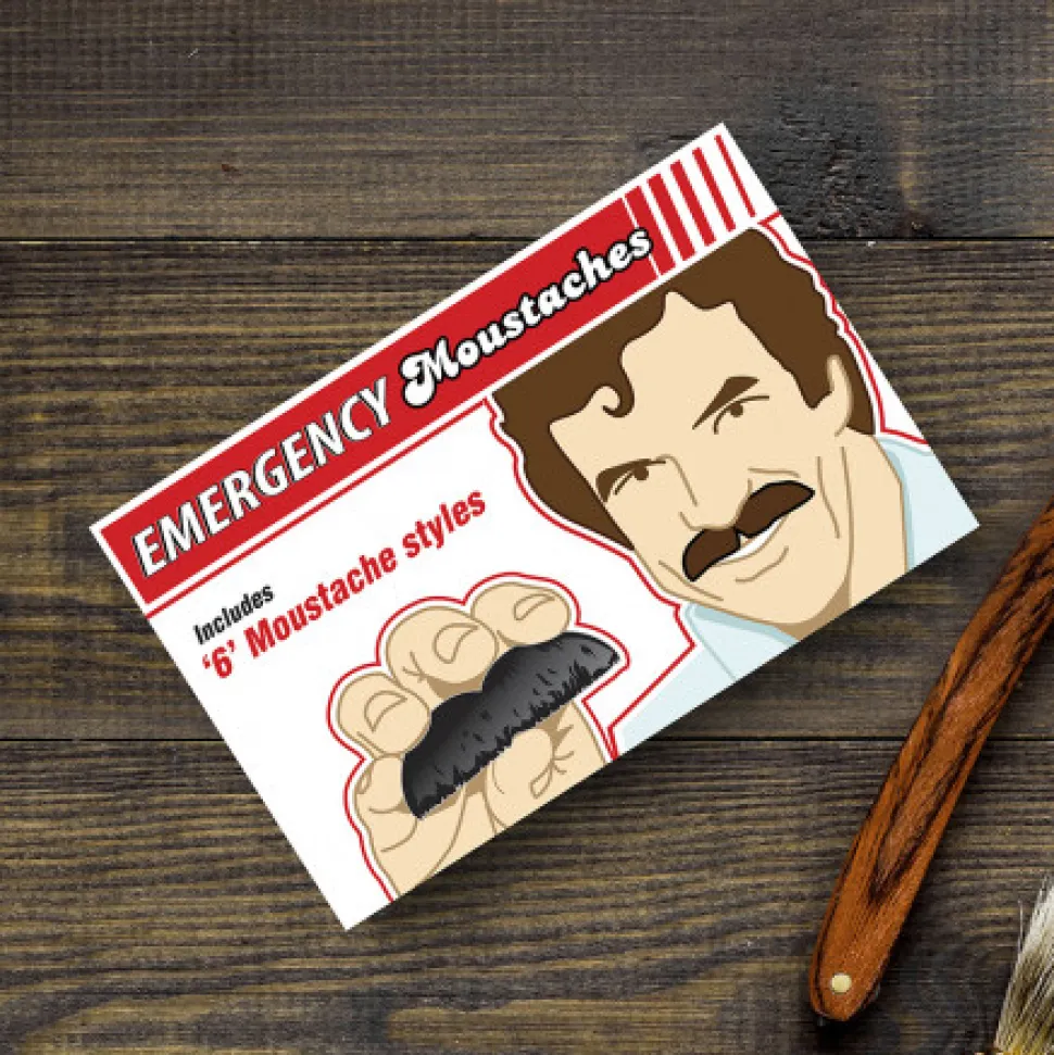 Schnurrbarte, 6 Stk.