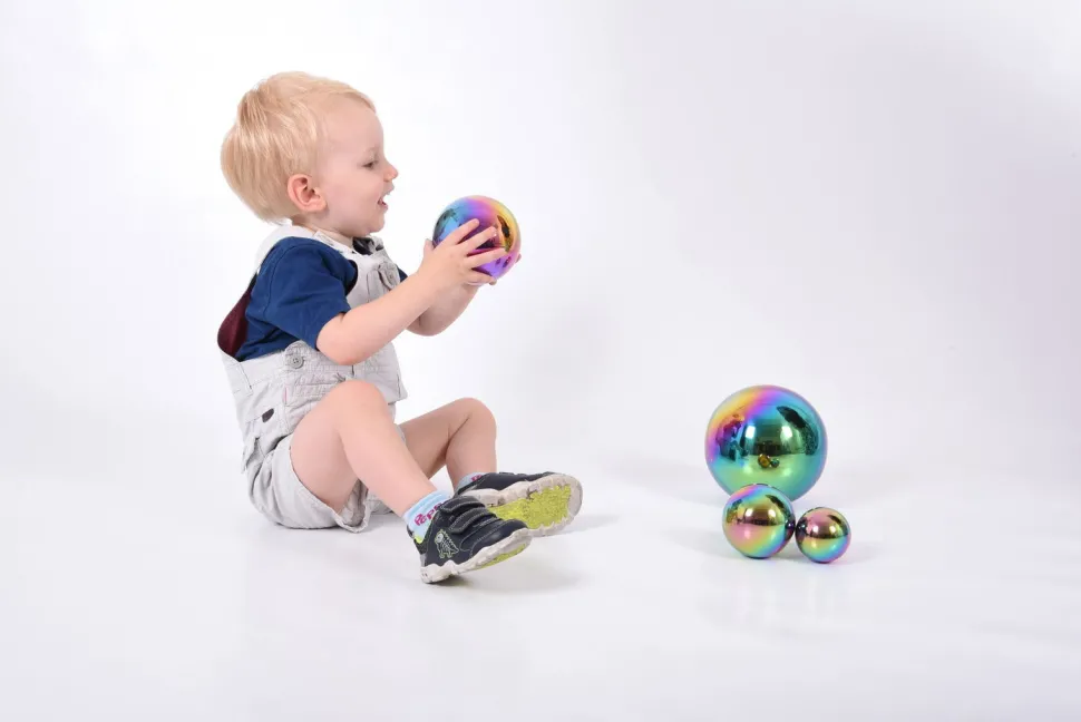 Sensorikkugeln Aus Stahl - Regenbogen, 4 Stk.