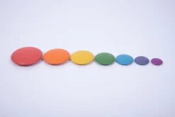 Sensoriksteine Aus Holz - Regenbogen, 7 Stk.