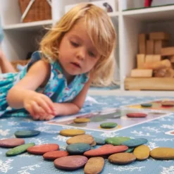 Sensoriksteine Spielset Mit Karten- Bio, 36 Stk.