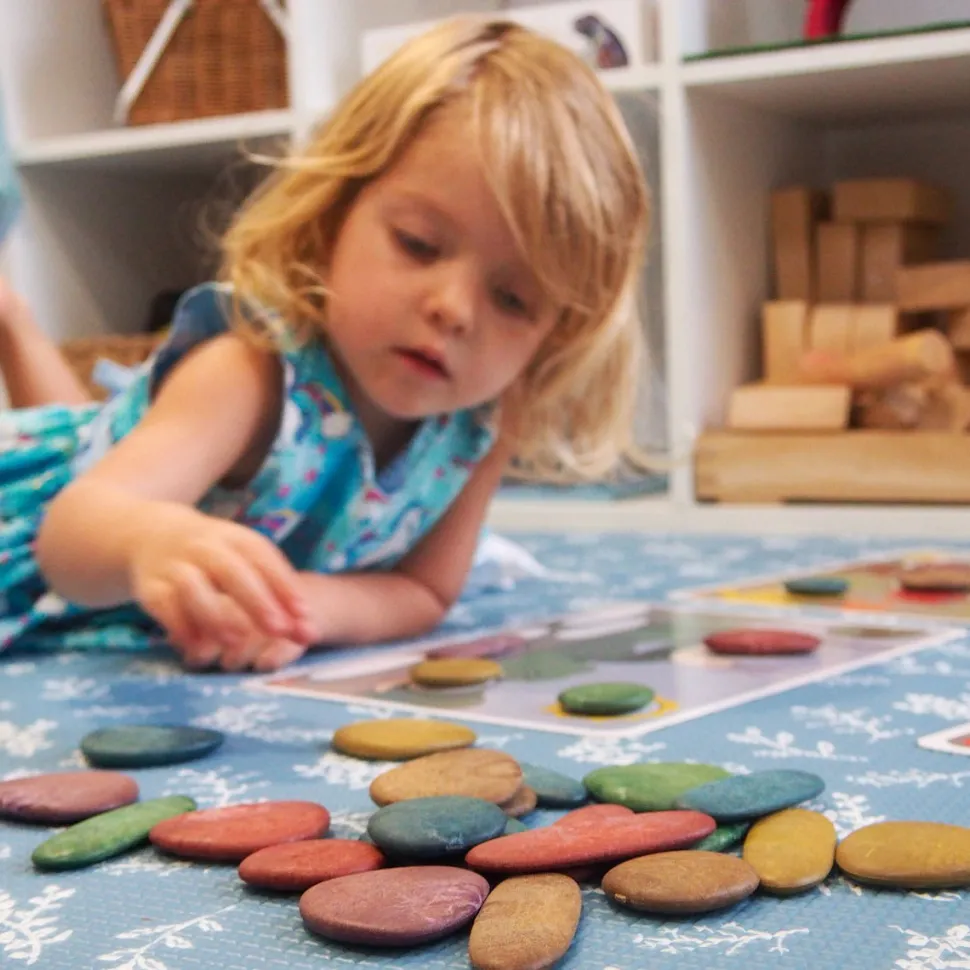 Sensoriksteine Spielset Mit Karten- Bio, 36 Stk.