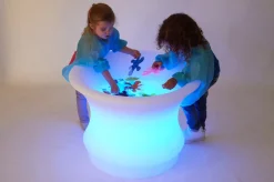Sensoriktisch M. Licht Für Sand & Wasser, O 80 Cm