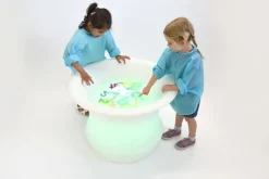 Sensoriktisch M. Licht Für Sand & Wasser, O 80 Cm