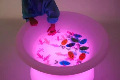 Sensoriktisch M. Licht Für Sand & Wasser, O 80 Cm