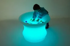 Sensoriktisch M. Licht Für Sand & Wasser, O 80 Cm