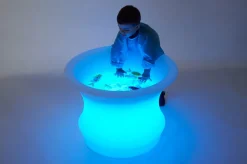 Sensoriktisch M. Licht Für Sand & Wasser, O 80 Cm