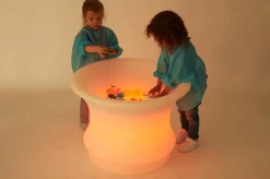 Sensoriktisch M. Licht Für Sand & Wasser, O 80 Cm