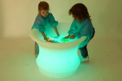 Sensoriktisch M. Licht Für Sand & Wasser, O 80 Cm