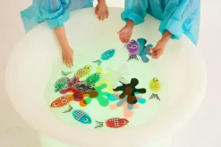 Sensoriktisch M. Licht Für Sand & Wasser, O 80 Cm