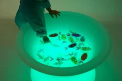 Sensoriktisch M. Licht Für Sand & Wasser, O 80 Cm