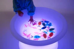 Sensoriktisch M. Licht Für Sand & Wasser, O 80 Cm