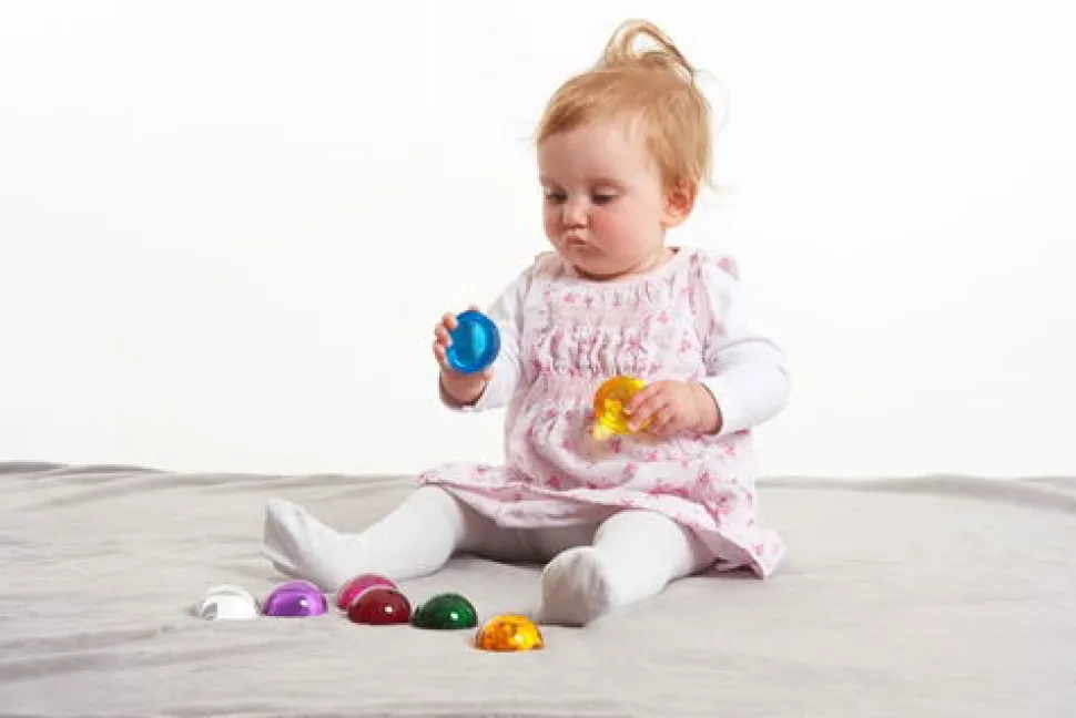 Sensorische Halbkugeln - Transparent, 8 Stk.