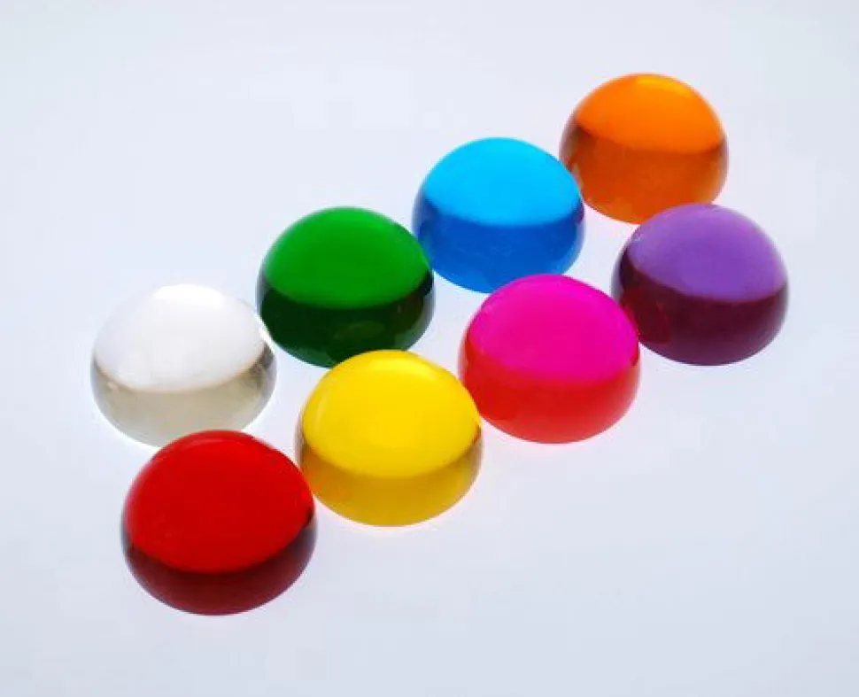 Sensorische Halbkugeln - Transparent, 8 Stk.