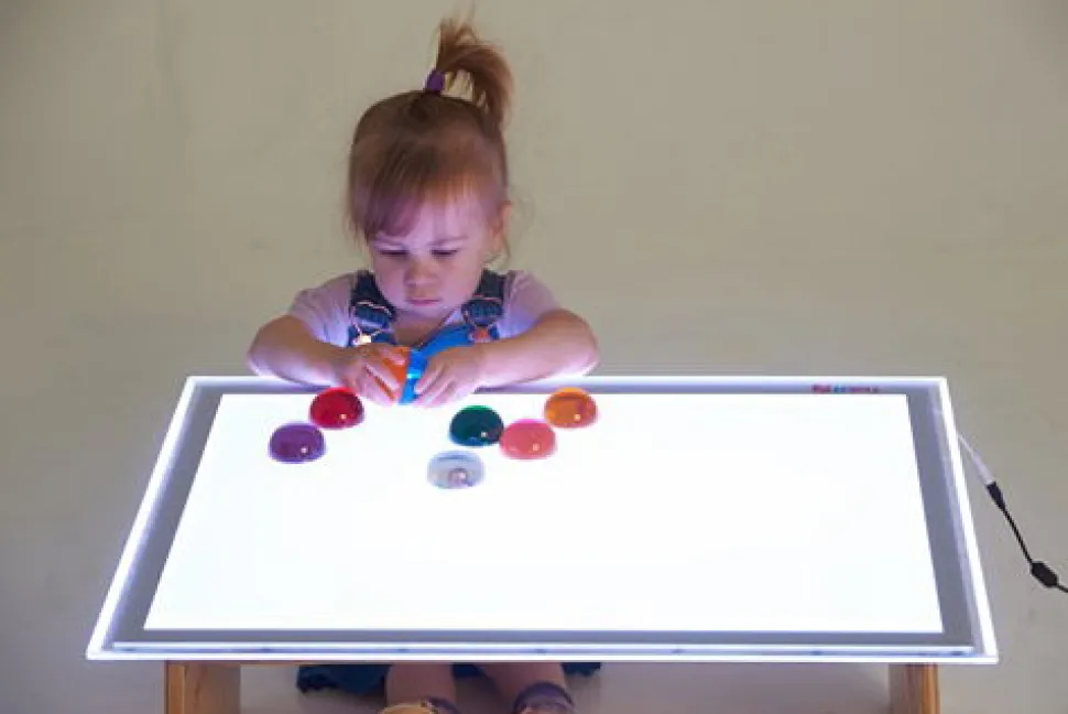 Sensorische Halbkugeln - Transparent, 8 Stk.