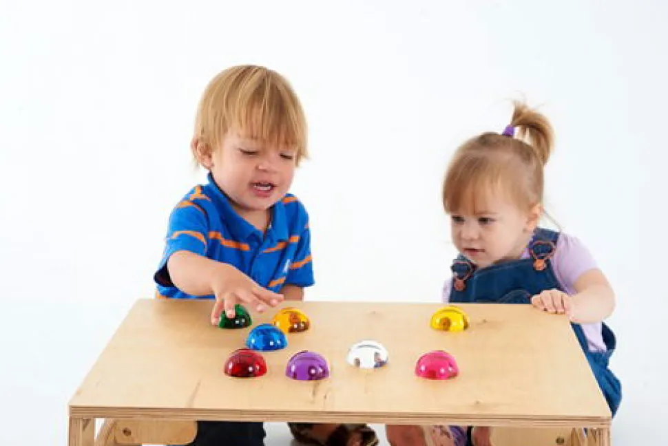 Sensorische Halbkugeln - Transparent, 8 Stk.