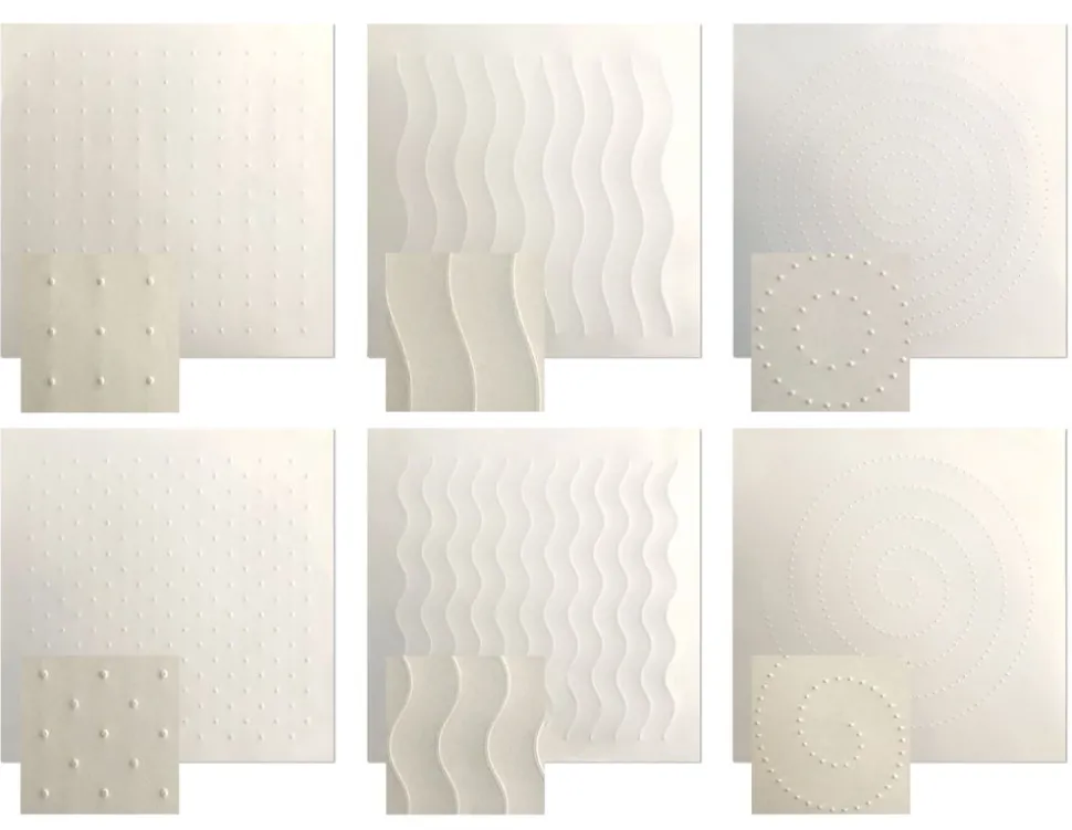 Sensorisches Papier 30 X 30 Cm - 36 Stk.